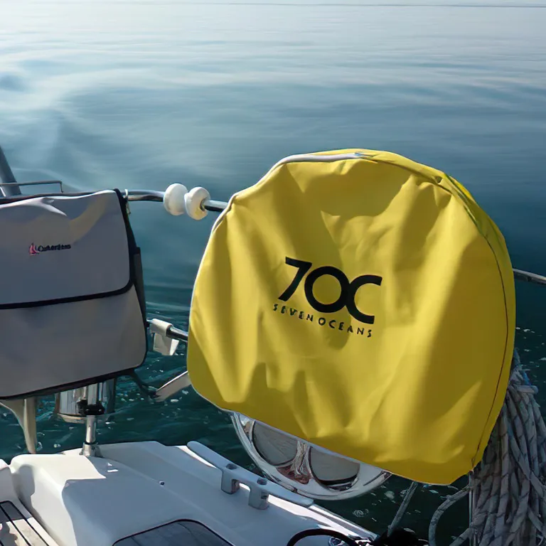 Seven Oceans hesteskobøye med 30 meter tau gul