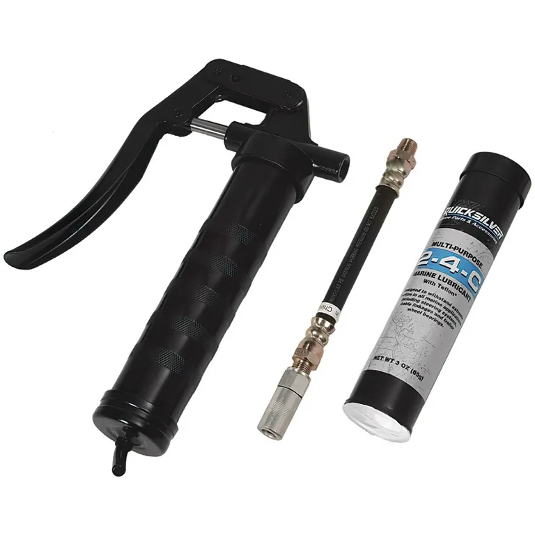 Quicksilver Fettpresse med fettpatron 85gram m/rør