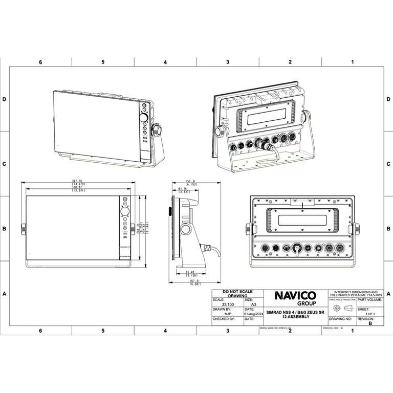 Simrad NSS 4 12" kartplotter