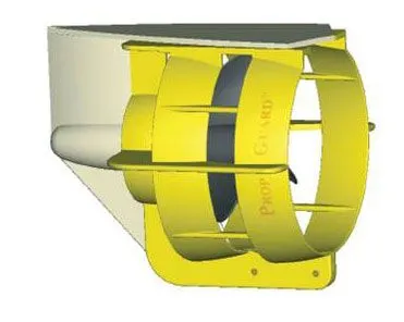 Propellbeskytter 9" gul - 9,9-20 HK