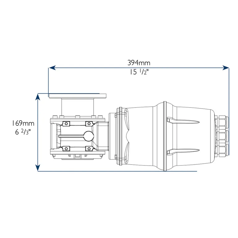 Lewmar VX2+ 1000W 24V ankervinsj for 8mm DIN766 kjetting