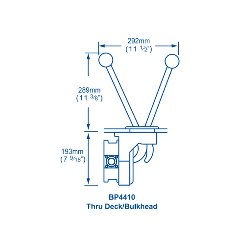 Whale Gusher Titan dekk-/skottmontert lensepumpe