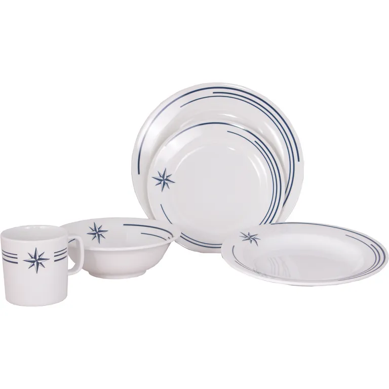 North Star 20-delers melaminservise - startpakke