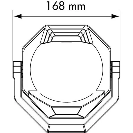 Plastimo kompass Contest 130 hvit med bøyle