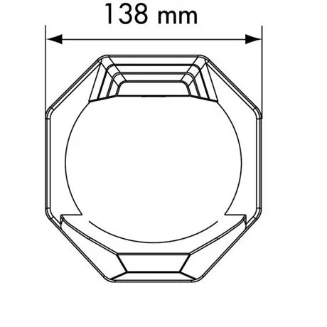 Plastimo kompass Contest 130 hvit for vertikal montering