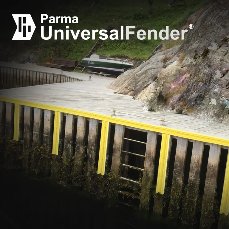 Parma universal bryggefender 400cm koksgrå