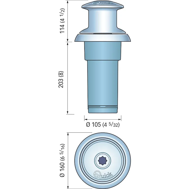 Quick Totem TM3 1000 ankervinsj 800W/12v trommel