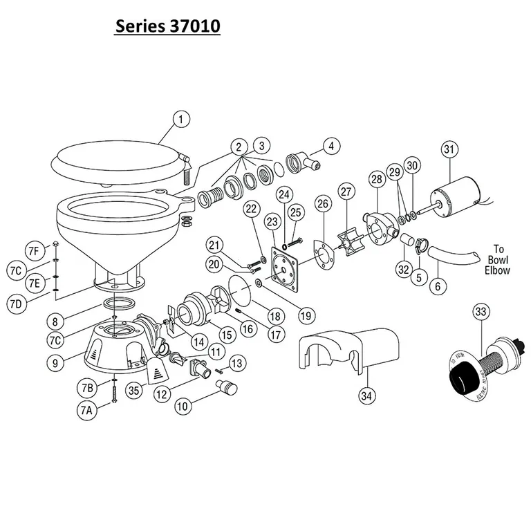 Jabsco O-ring (37010/045/245/055/255/075/275)