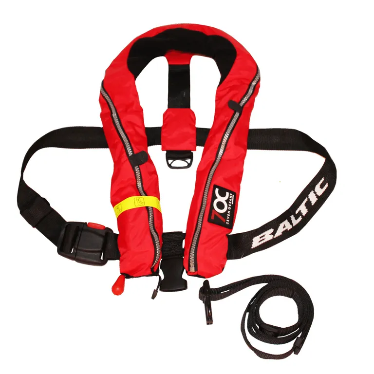 7OC Compact oppblåsbar vest, 100N, rød