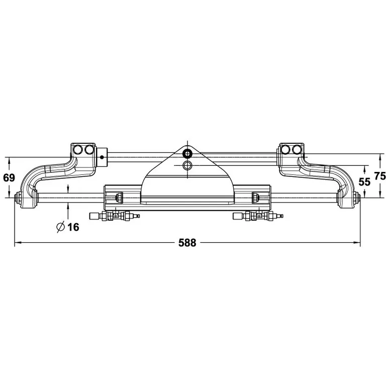 Lecomble & Schmitt LS225PRO hydraulisk styring for utenbordsmotor opp til 225 hk