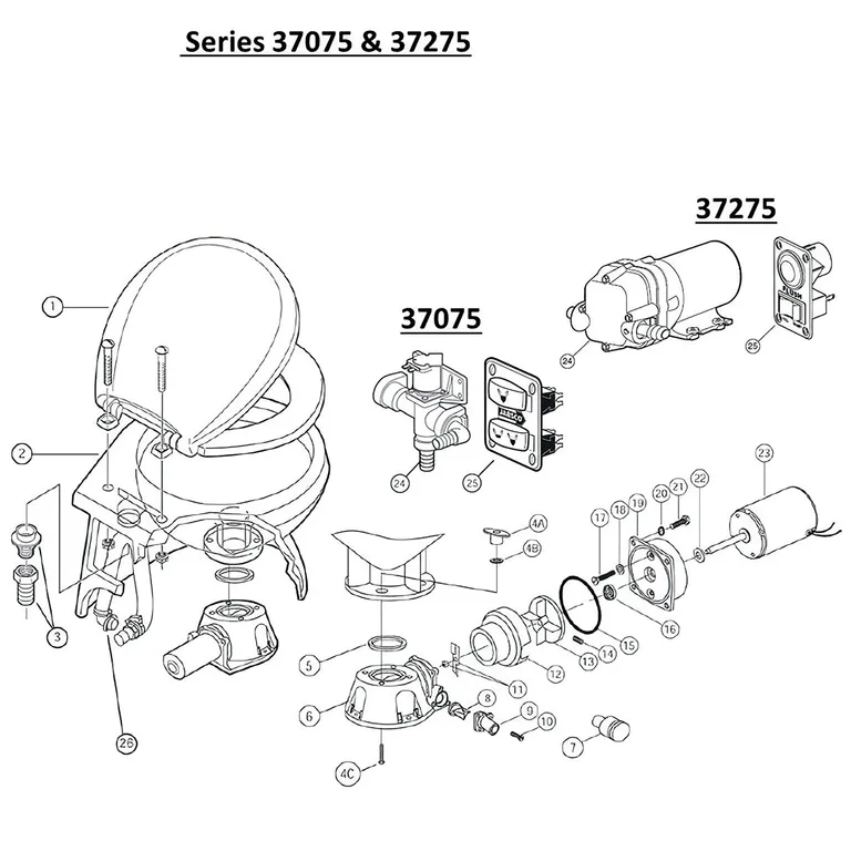 Jabsco O-ring (37010/045/245/055/255/075/275)