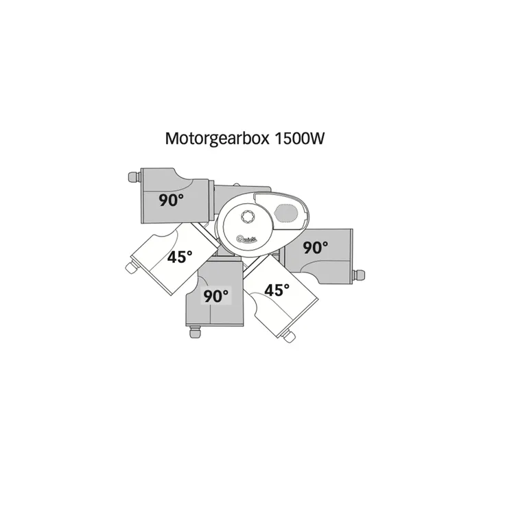 Quick Prince DP3 1500D ankervinsj 1500W 12v, 10 mm kabelar og trommel