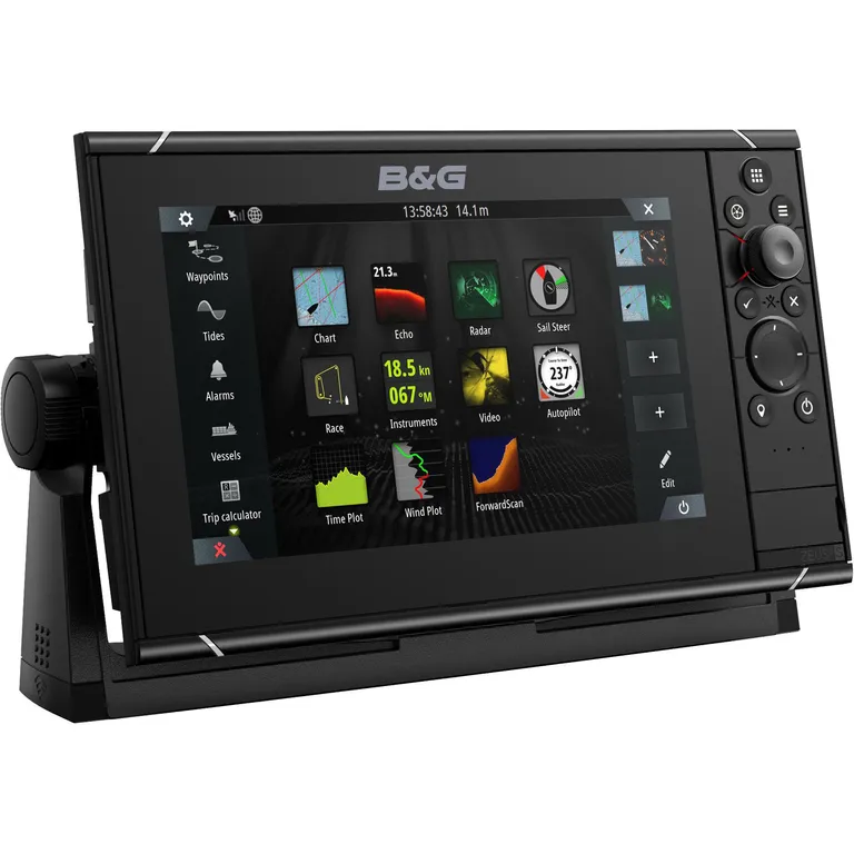 B&G Zeus3S 9 kartplotter m/seilfunksjoner og ekkolodd