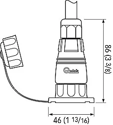Quick vanntett kontakt 9 pinner