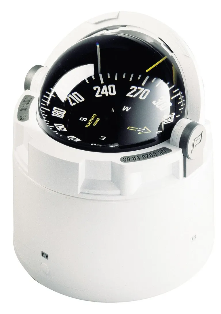 Plastimo kompass Olympic 135 (hvit) med svart kompassrose