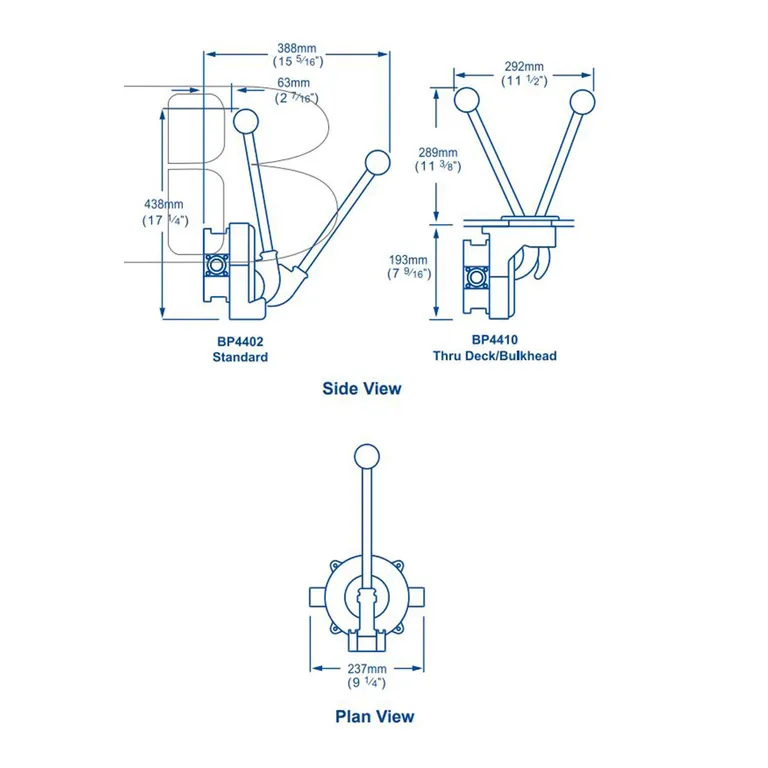 Whale Gusher Titan lensepumpe, løst håndtak