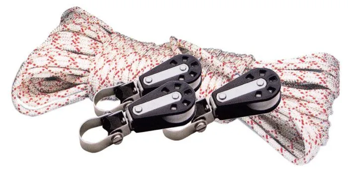 Pakke med rekkestøtteblokker og trekkeline 406T, 609T og 811T