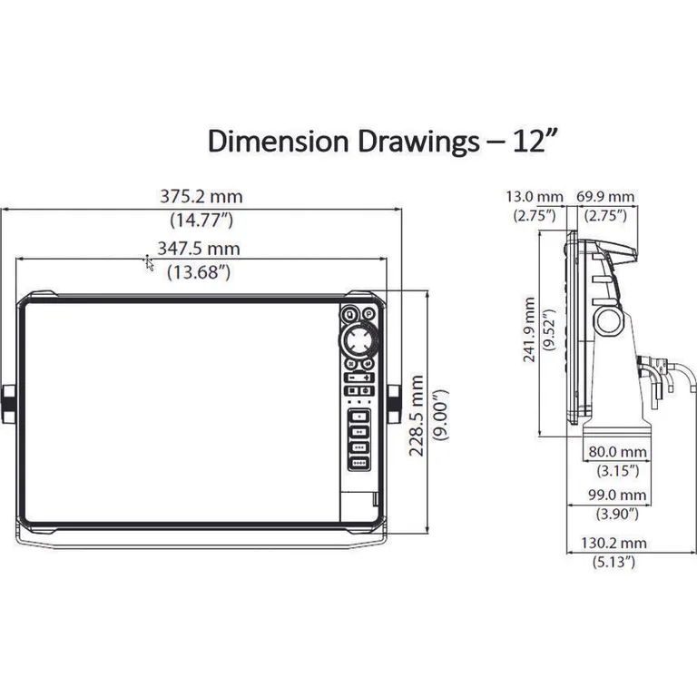 Lowrance HDS-12 LIVE kartplotter uten svinger