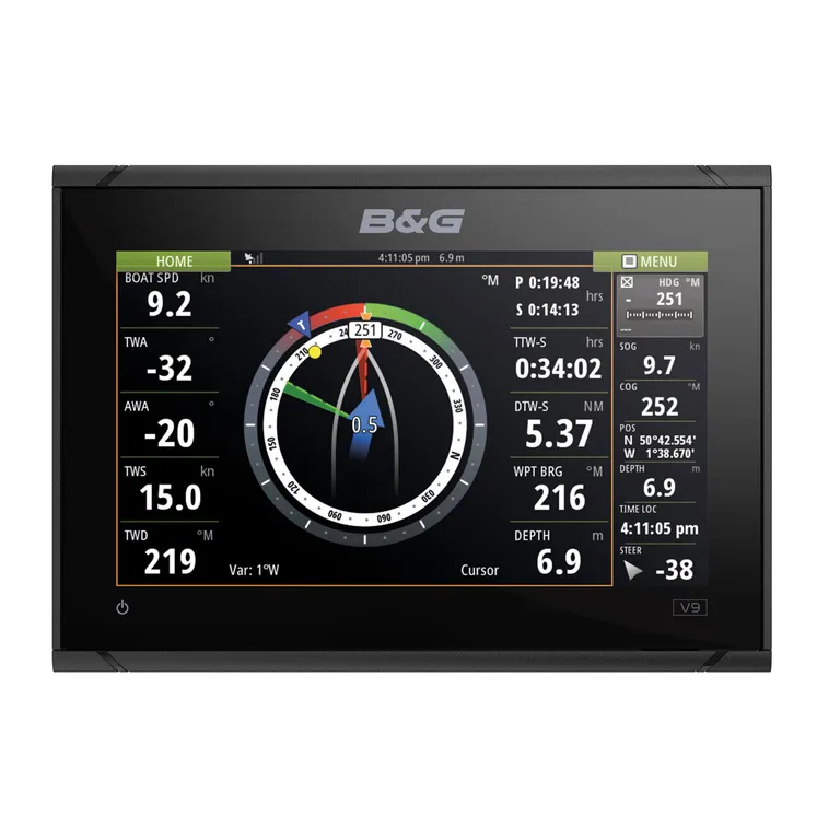 B&G Vulcan 9FS kartplotter for seiling