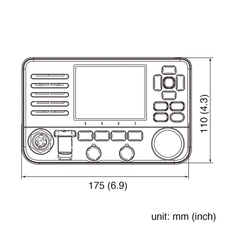 Icom IC-M510E AIS fastmontert VHF med AIS og WLAN funksjon