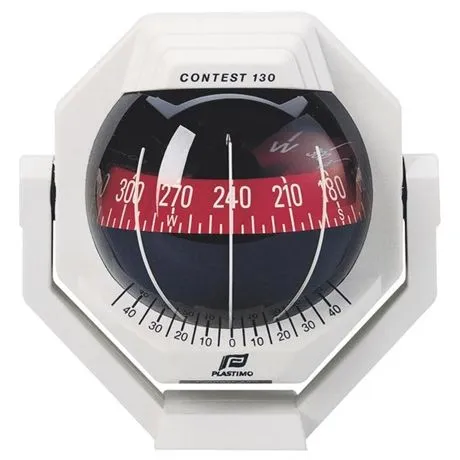 Plastimo kompass Contest 130 hvit med bøyle