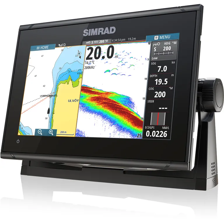 Simrad GO9 XSE kartplotter med ekkolodd