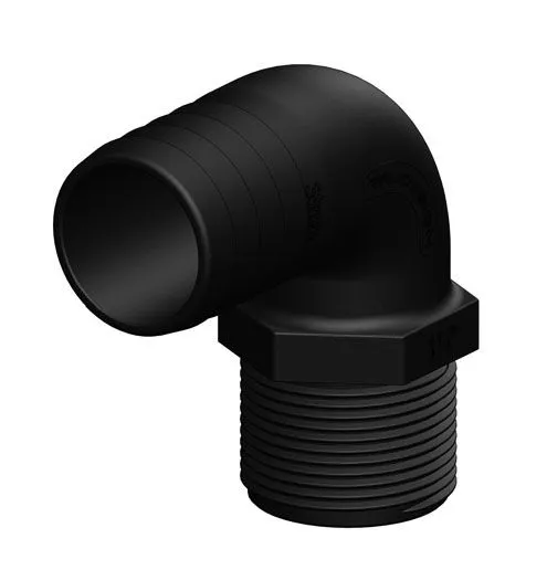 Trudesign 90 grader slangetilkobling hann 2" (50mm utv.)