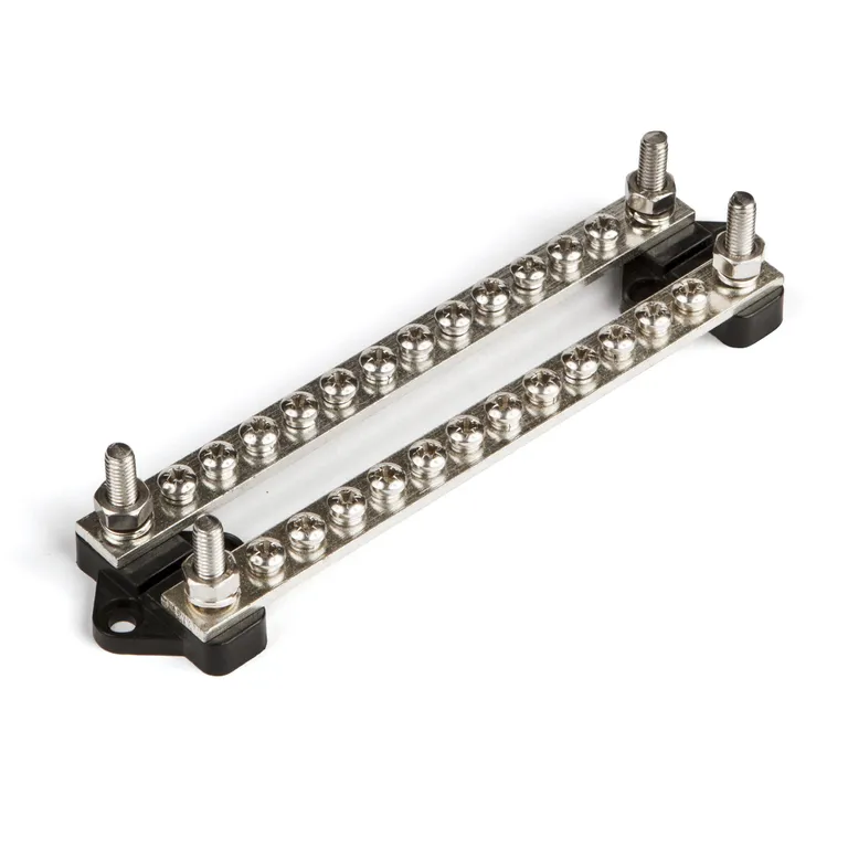 BEP koblingsskinne 2x2 inn 2x12 ut, uten lokk