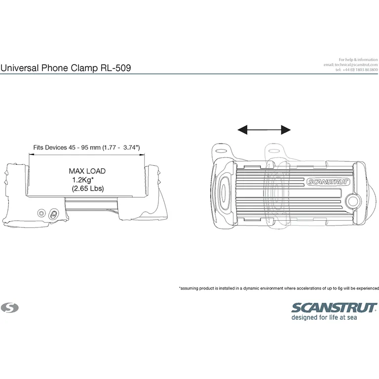 Scanstrut Rokk Mini fleksibel telefonholder
