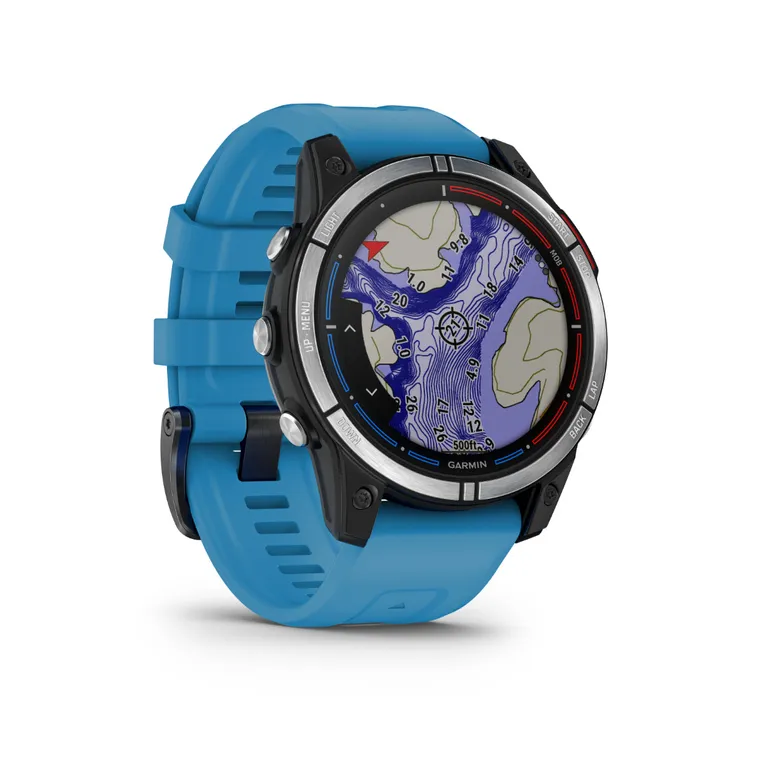 Garmin quatix 7, 47 mm maritim smartklokke med GPS  og silikonrem