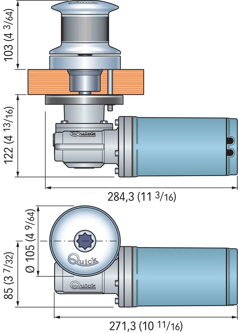 Quick Tumbler TB2 500W/12v trommel