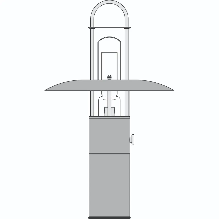 Delite oljelampe Petrolux matt glass