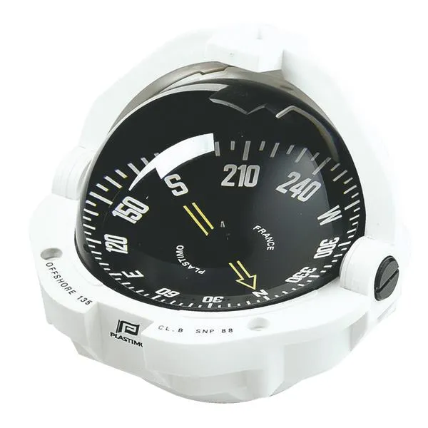 Plastimo Offshore 135, hvit, toppavlesning.