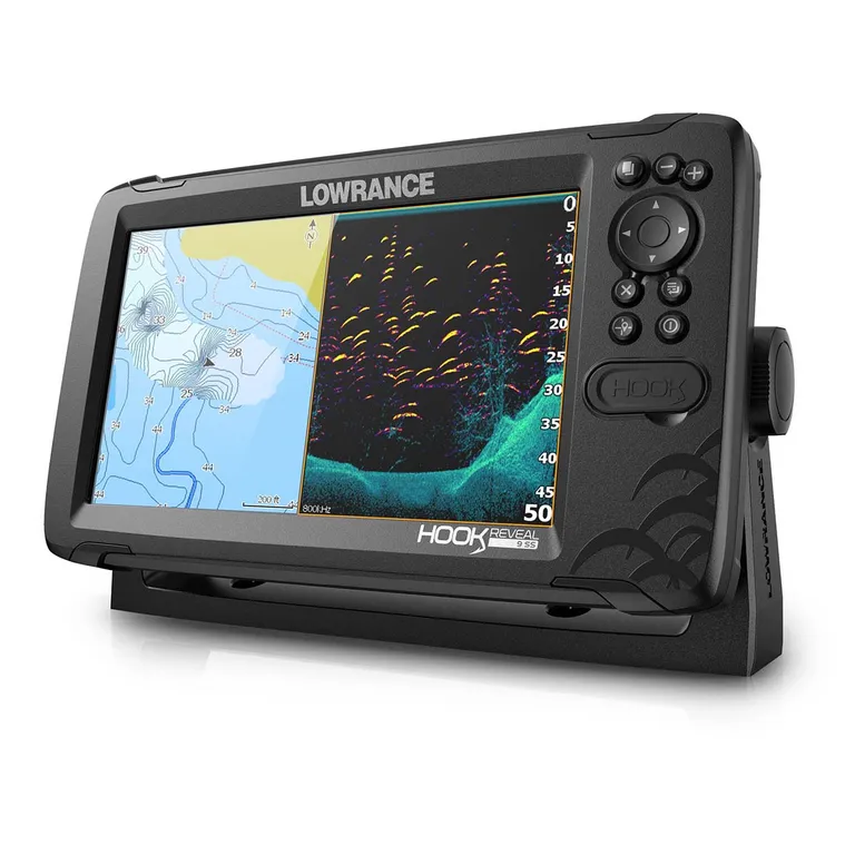 Lowrance HOOK Reveal 9" kartplotter med ekkolodd inkl. giver