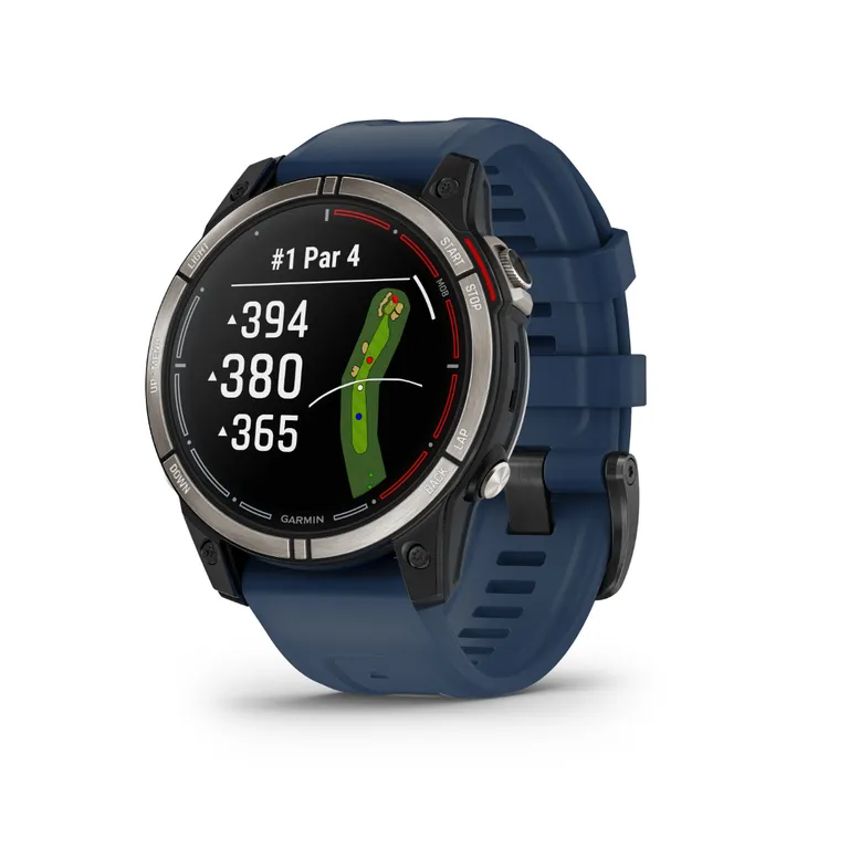 Garmin quatix 7 Sapphire Edition, 47 mm maritim smartklokke med AMOLED-skjerm, multibånd GPS, og silikonrem