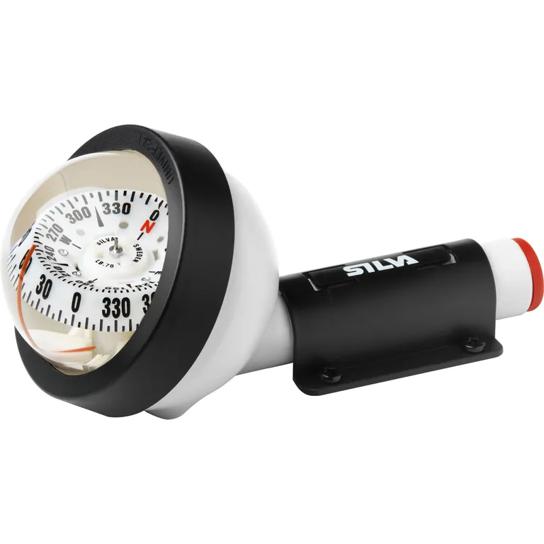 Silva 70UNE universalkompass - håndholdt og brakettmontert (hvitt)
