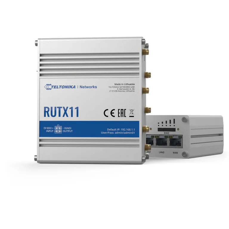 Teltonika RUTX11 WiFi 4G-router av profesjonell kvalitet