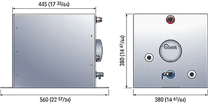 Quick BSX varmtvannsbereder 40L Firkantet