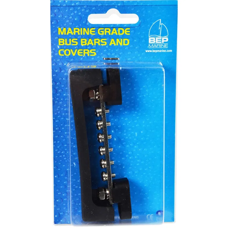 BEP Koblingsskinne med deksel 2 inn, 6 ut