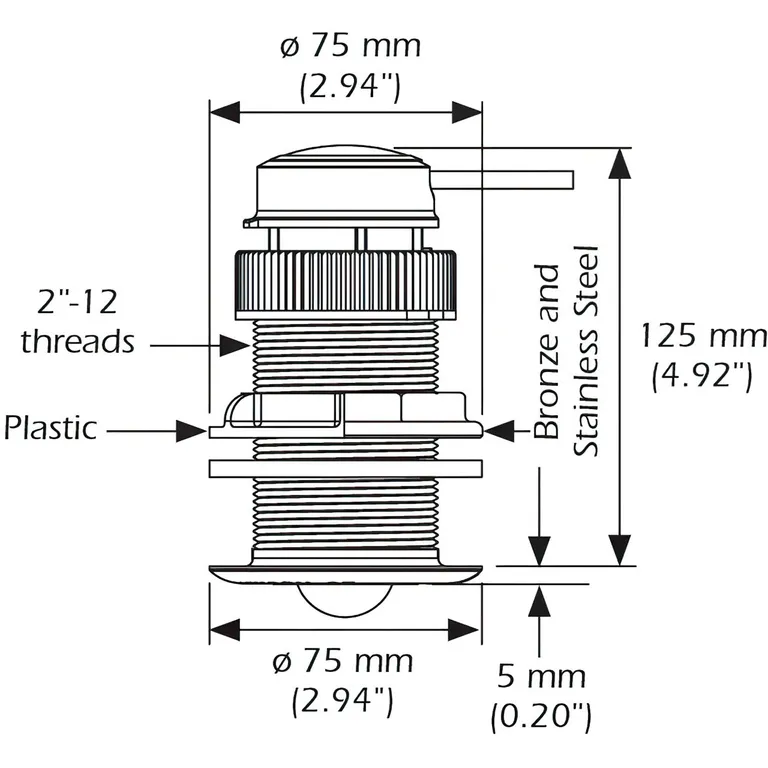 Raymarine DST810 GEN2 tridata-giver med Bluetooth og SeaTalkng spurkabel