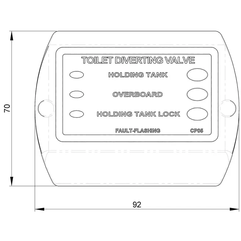 Trudesign fjernstyrt 3-veis ventil (12/24V)
