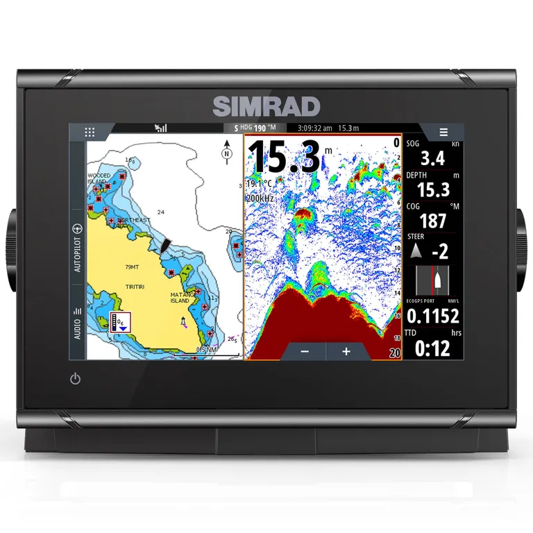 Simrad GO7 XSR kartplotter med ekkolodd (inkl. Active Imaging-giver)