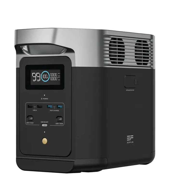 EcoFlow Delta 2 bærbar strømforsyning 1024Wh-1800W