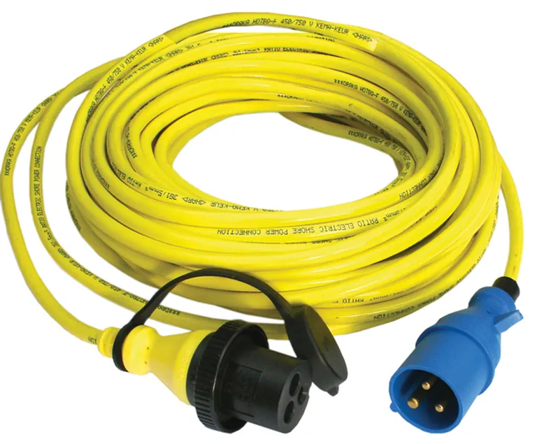 Ratio landstrømskabel 3x2,5mm², 15 meter, CEE til MP16