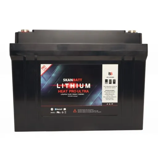 Skanbatt Lithium Heat Pro Ultra 12V LiFePo4 batteri 100Ah med 150A BMS