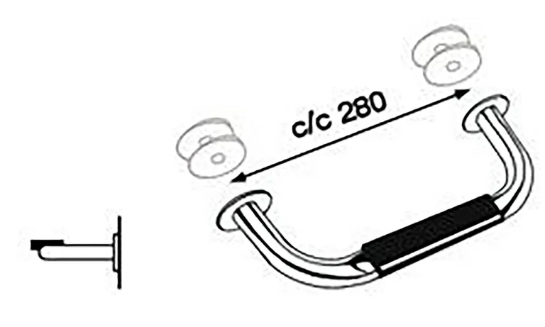 Båtsystem trinn med 90 graders feste