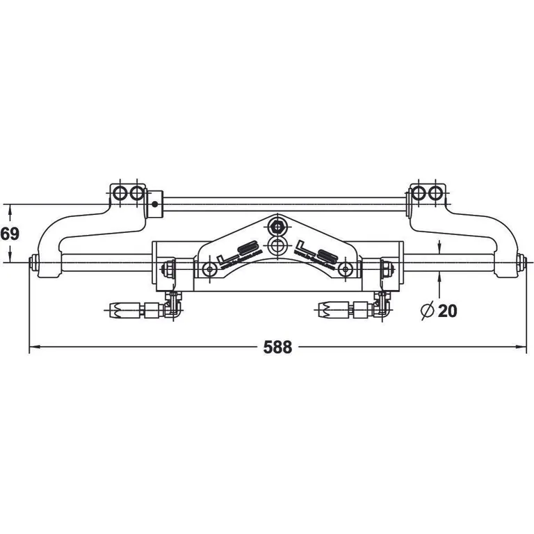 Lecomble & Schmitt LS 3500 PRO hydraulisk styring for utenbordsmotor opp til 350 hk