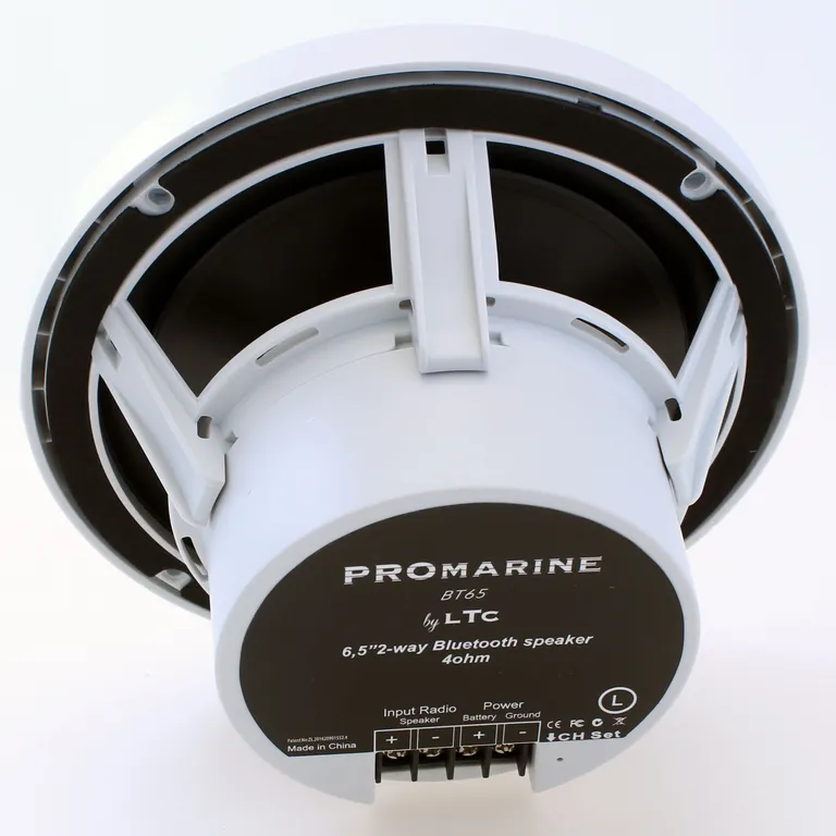 LTC Promarine BT65 6,5" høyttalere med forsterker og Bluetooth (hvit)