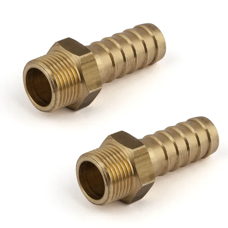 Slangekobling han 3/8" (Pakke á 2 stk)