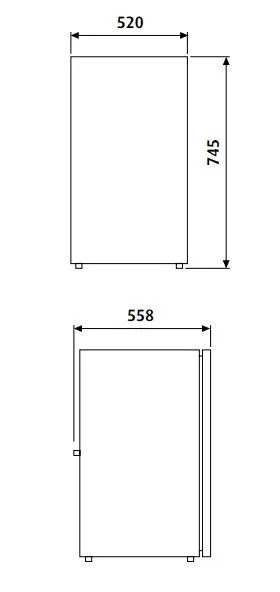 Dometic kjøleskap CRX-110 rustfri front